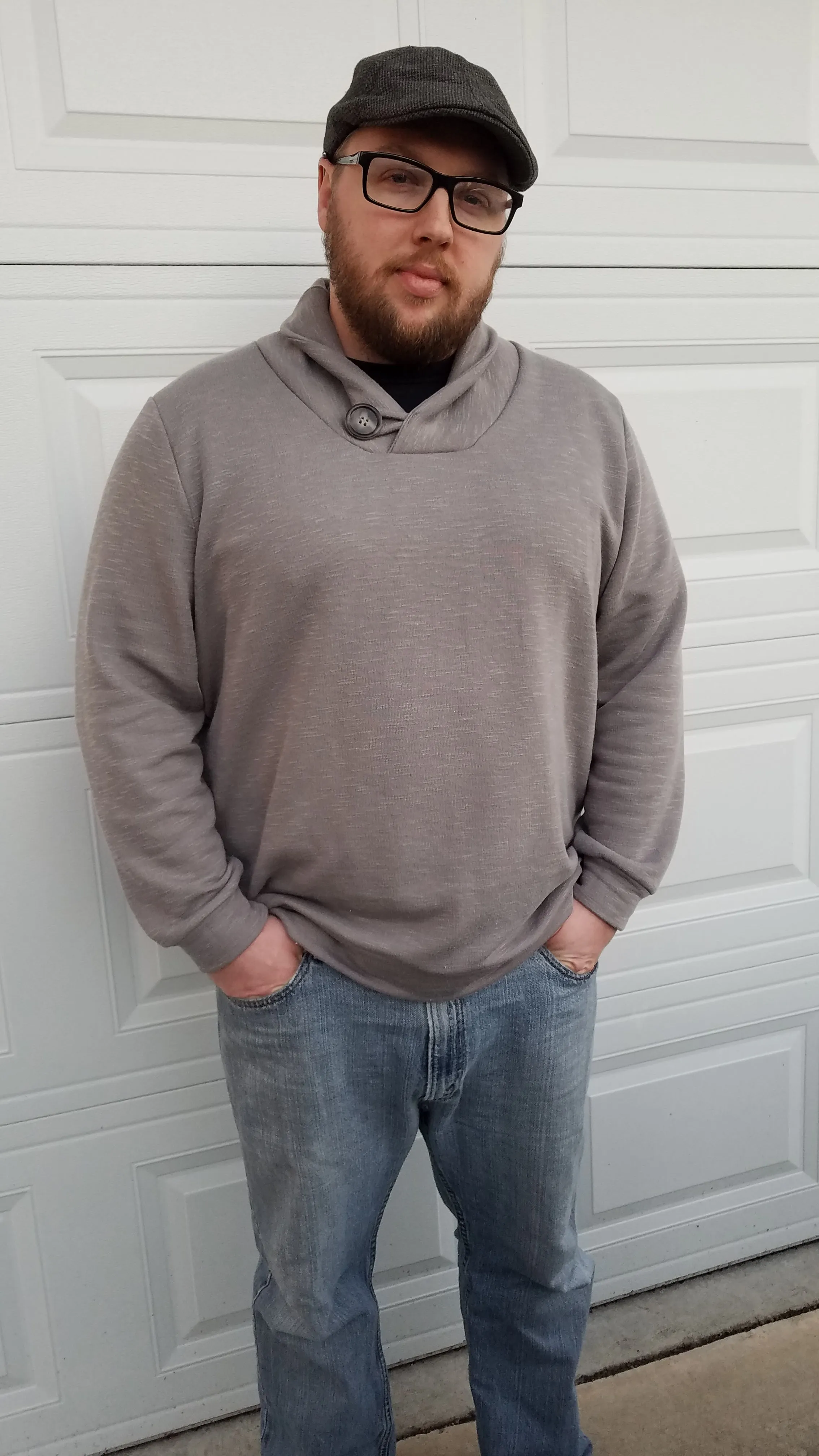 Pullover Shawl-Collar Sweater Pattern