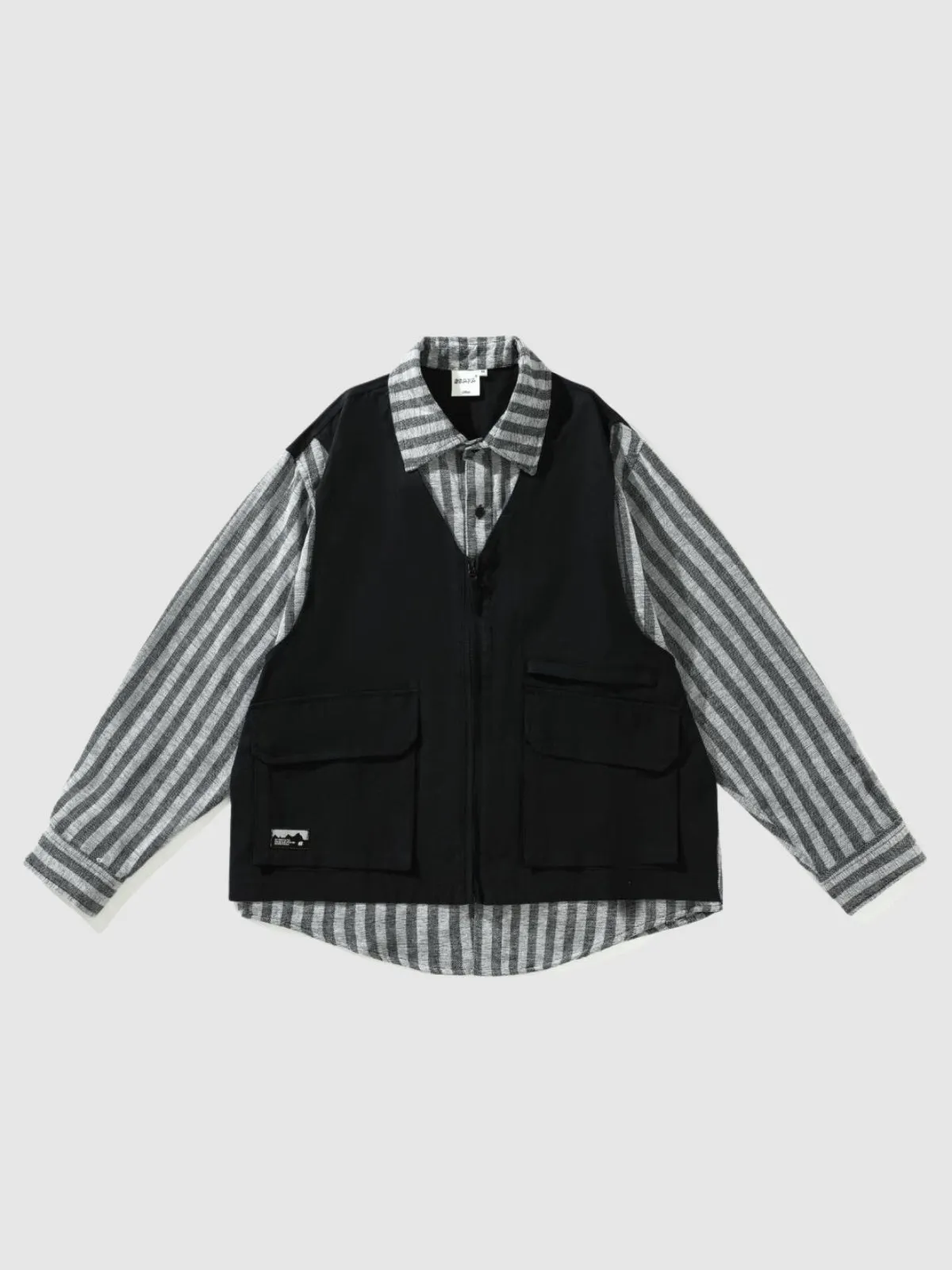 Retro Splicing Two-Piece Jacket