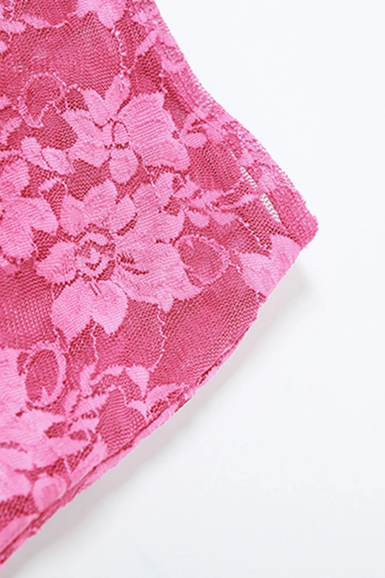 Rose Lace Cami Skirt Suits