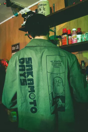 Sakamoto Days Tougher Than You Think Chore Jacket - Olive
