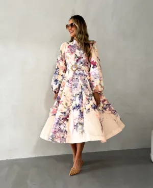 SERAFINA Pocketed Midi Dress