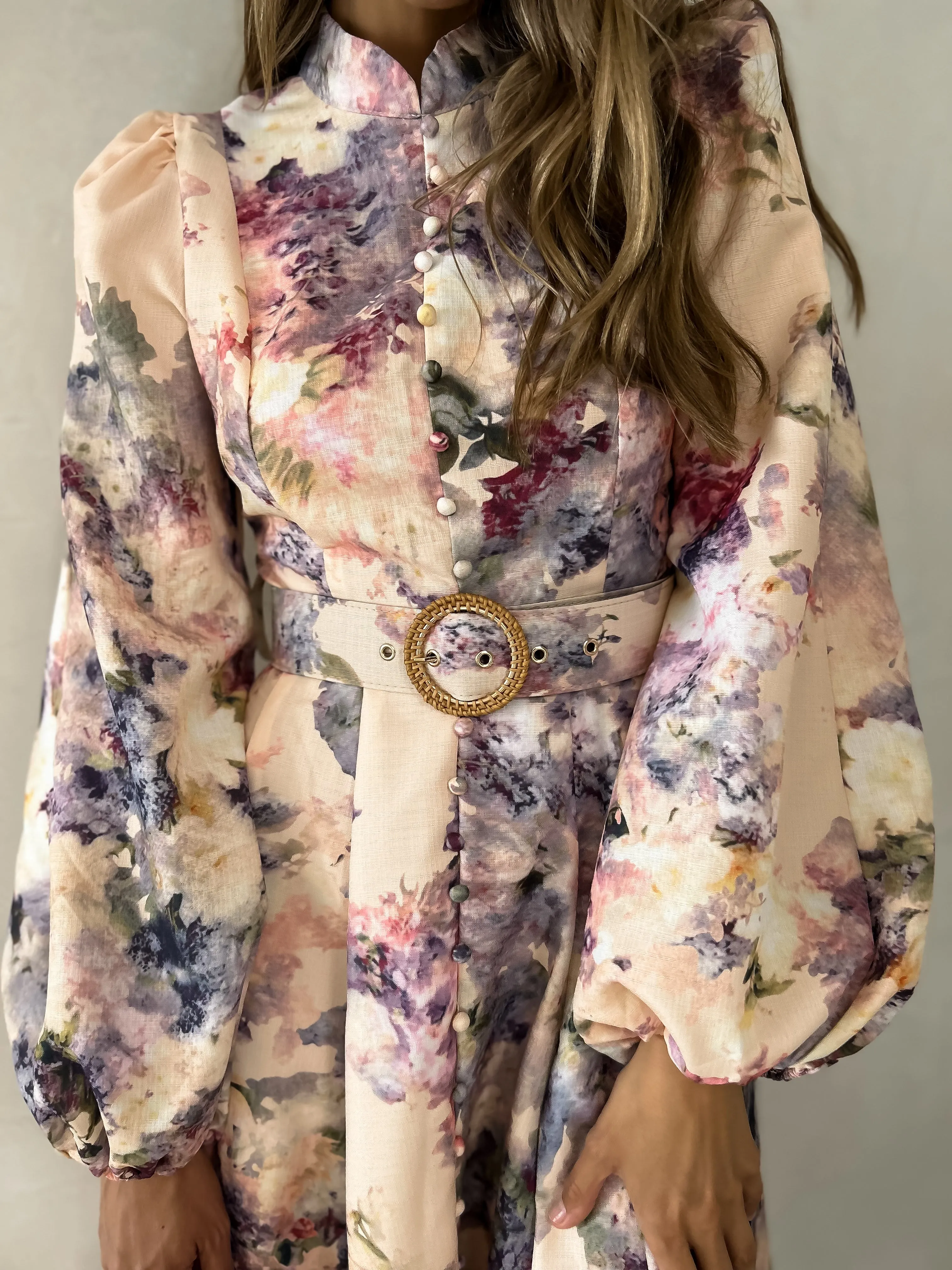 SERAFINA Pocketed Midi Dress