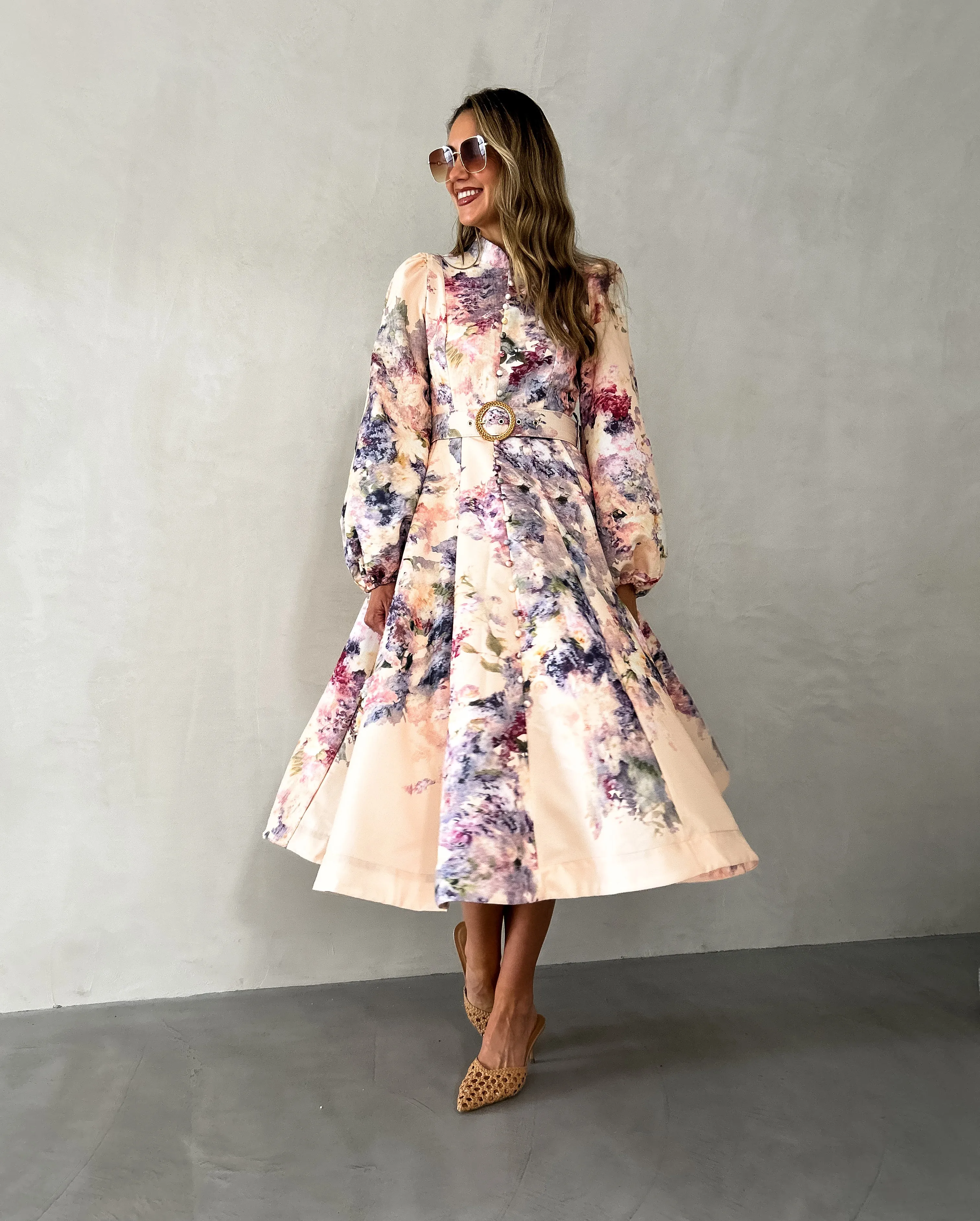 SERAFINA Pocketed Midi Dress