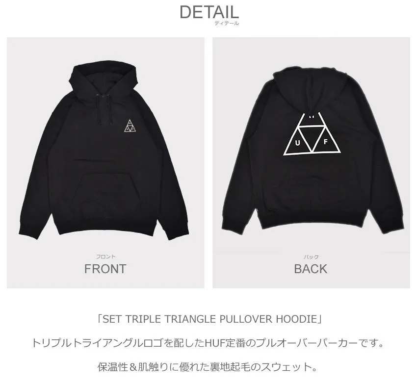 SET TRIPLE TRIANGLE PULLOVER HOODIE PF00572 パーカー 9カラー 当日出荷