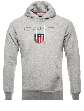 Shield Hoodie Grey Melange