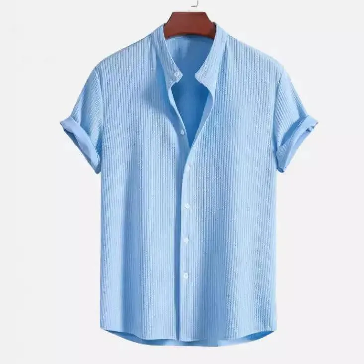Short Sleeve Loose Shirt Top Summer Mens Clothing | men's summer shirts
