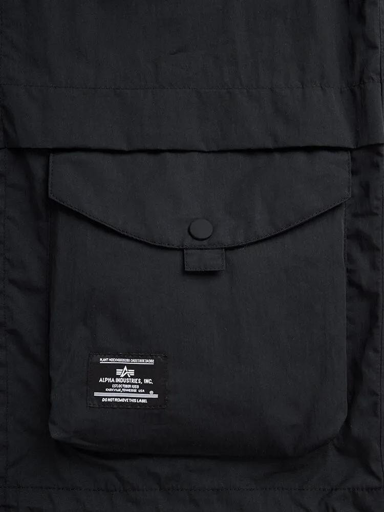 SHORT SLEEVE MULTI POCKET ZIPPERED SHIRT JACKET