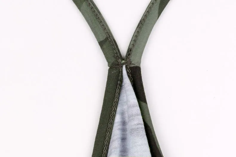 Sling Camouflage Loose Jumpsuit