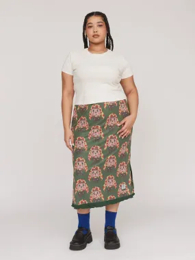 Spotty Hat Mesh Midi Skirt