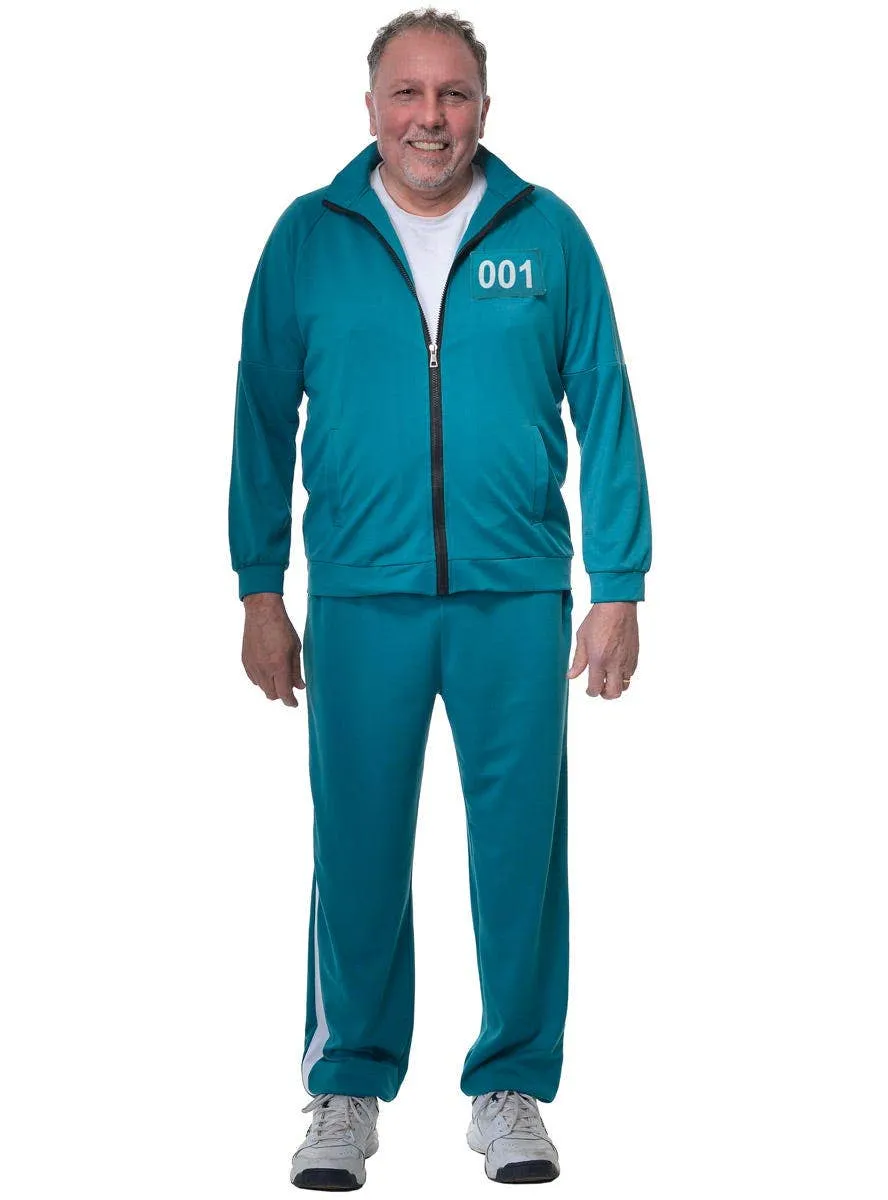 Squid Play 001 or 240 Adults Plus Size Player Tracksuit Costume