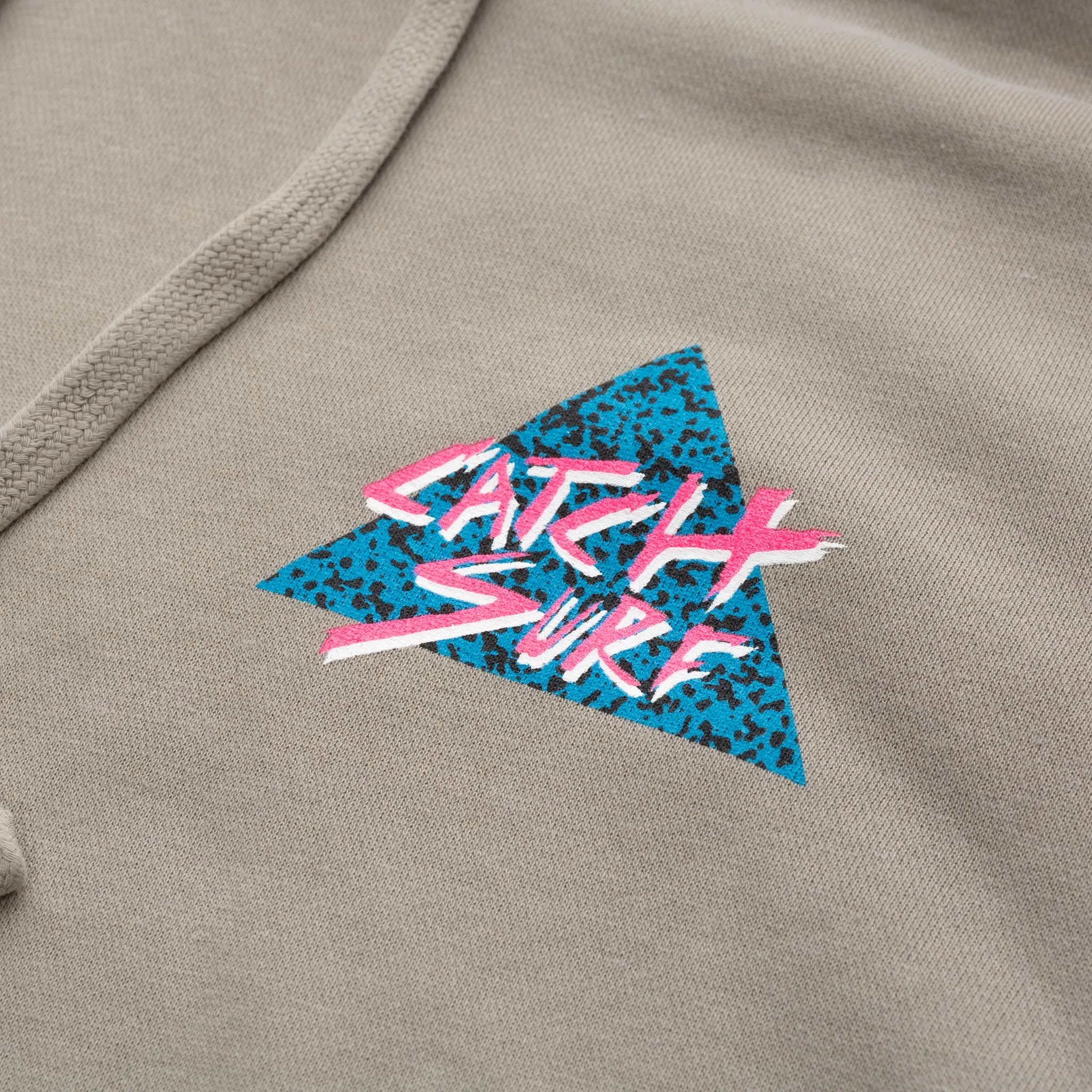 Static Slash Fleece Pullover Hoodie - Cement
