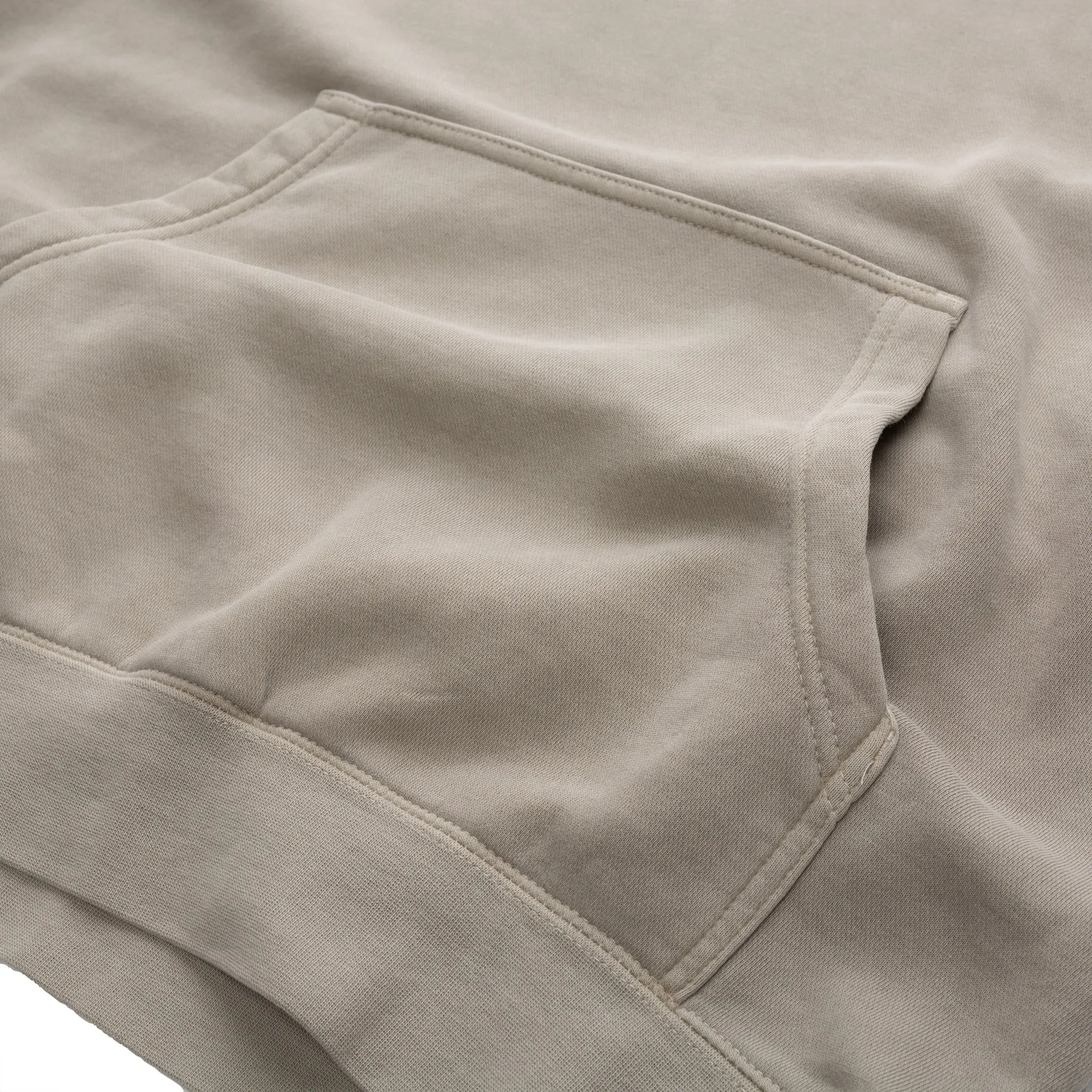Static Slash Fleece Pullover Hoodie - Cement