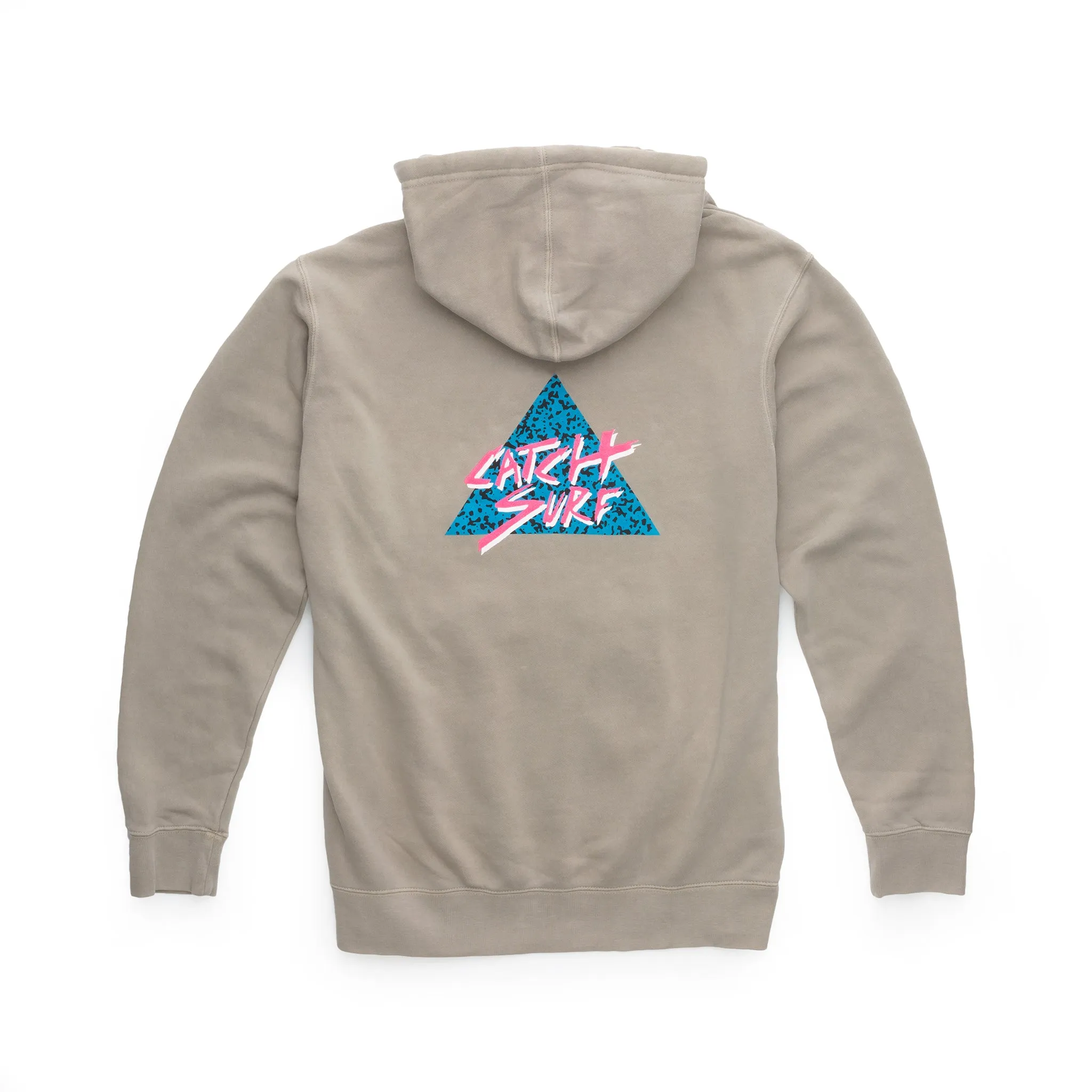 Static Slash Fleece Pullover Hoodie - Cement