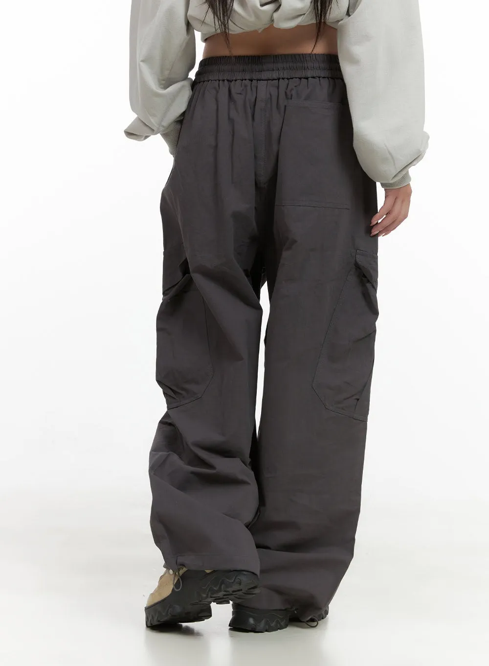 String Banded Baggy Cargo Pants CS403
