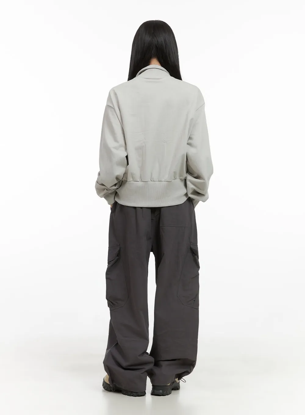 String Banded Baggy Cargo Pants CS403