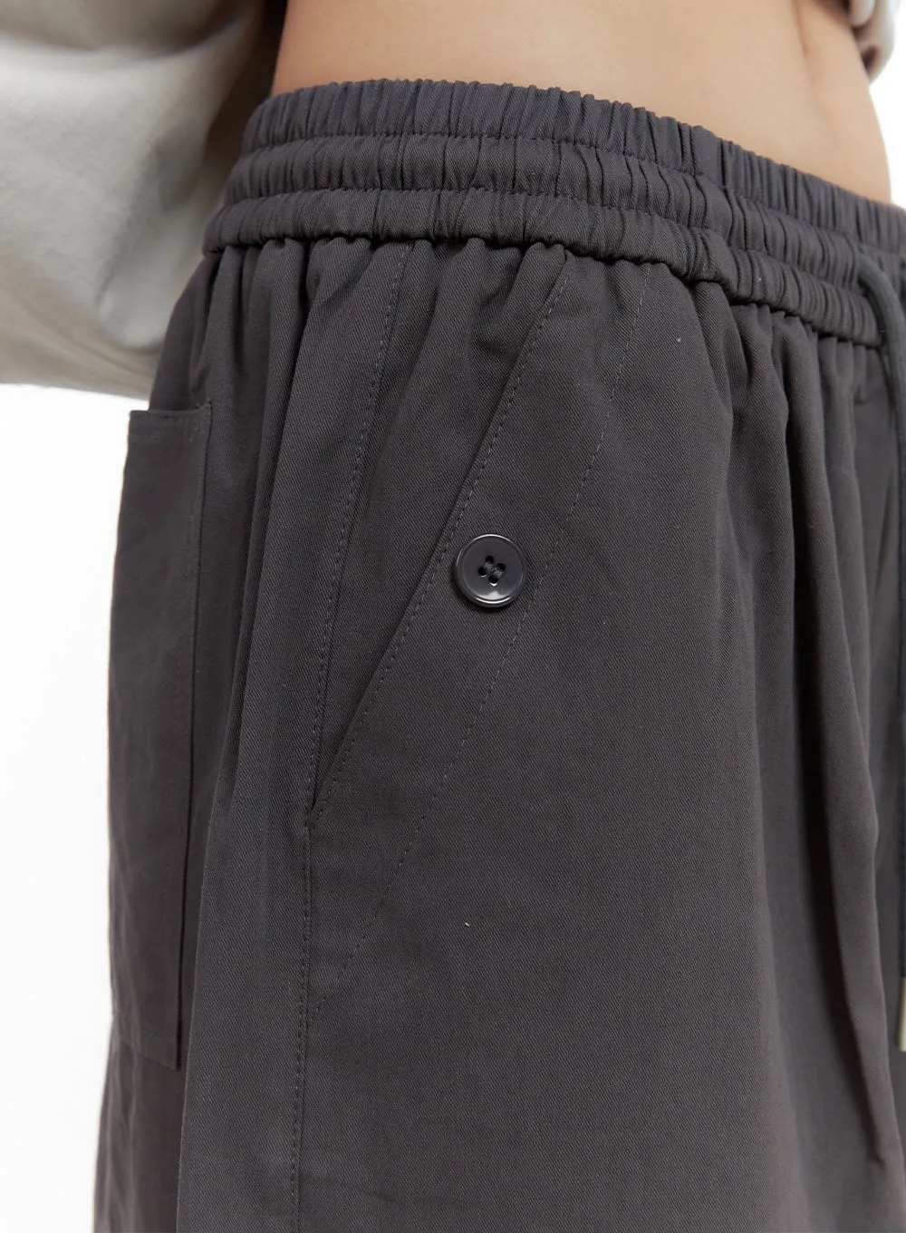 String Banded Baggy Cargo Pants CS403