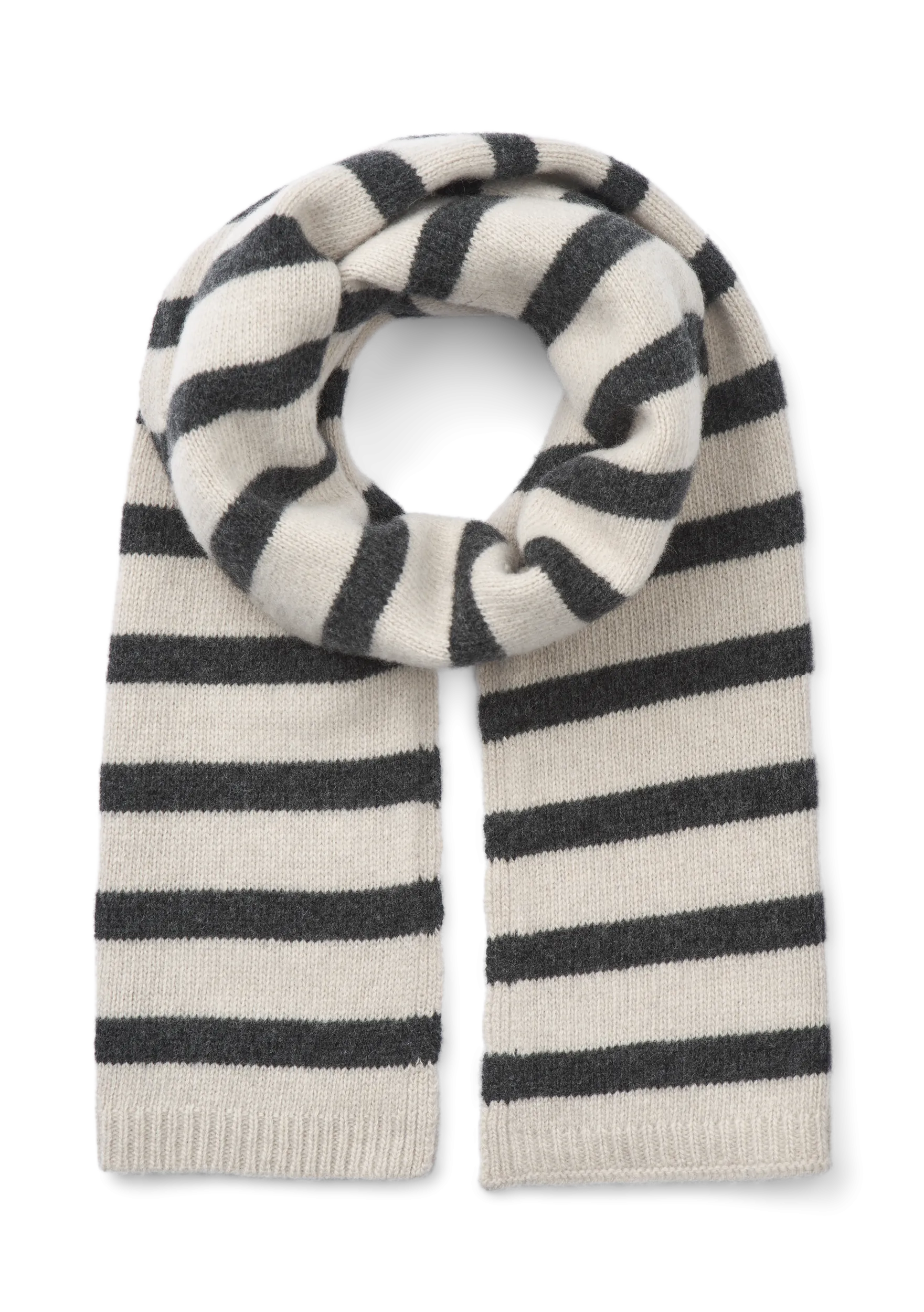 Tanja Lambswool Scarf GOTS 243975 - Dark Grey