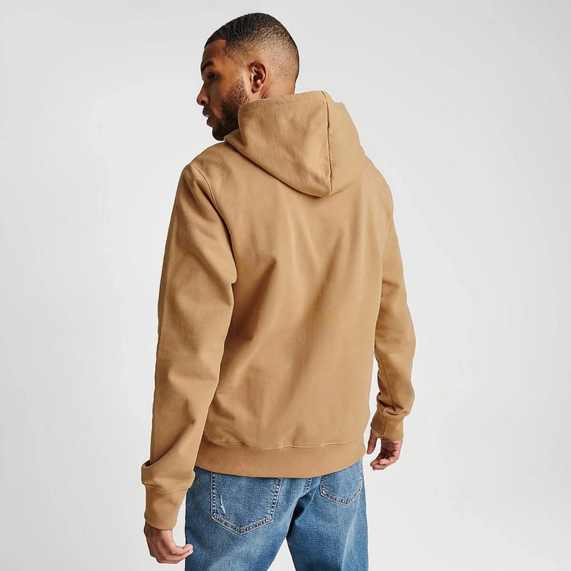 The North Face Mens Heritage Patch Hoodie Almond Butter