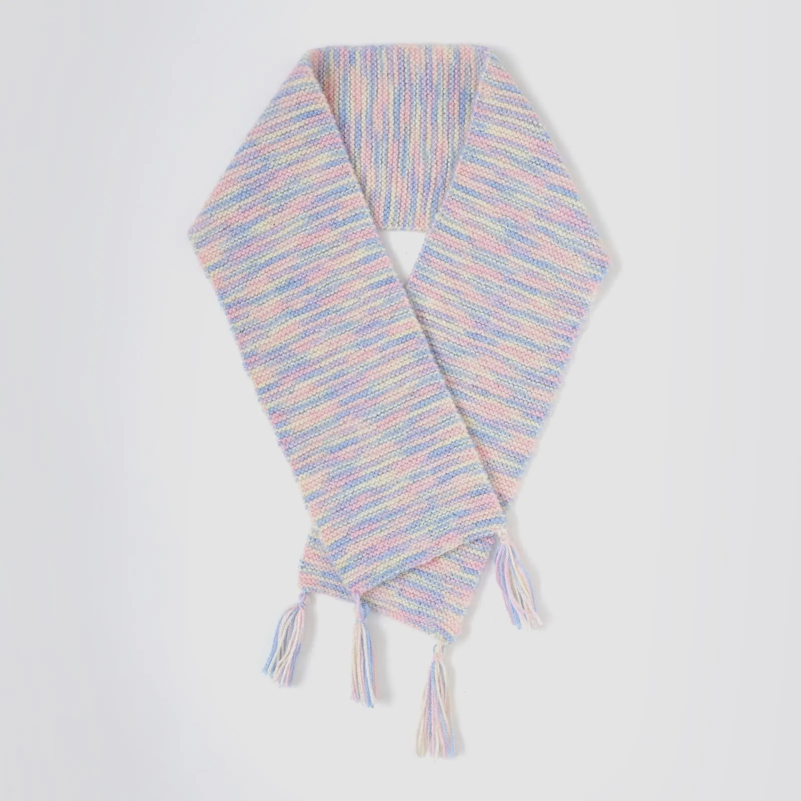 TOK THE ORIGINAL KNIT Beginner's Knitting Kit Scarf - Adult Size - Multicoloured