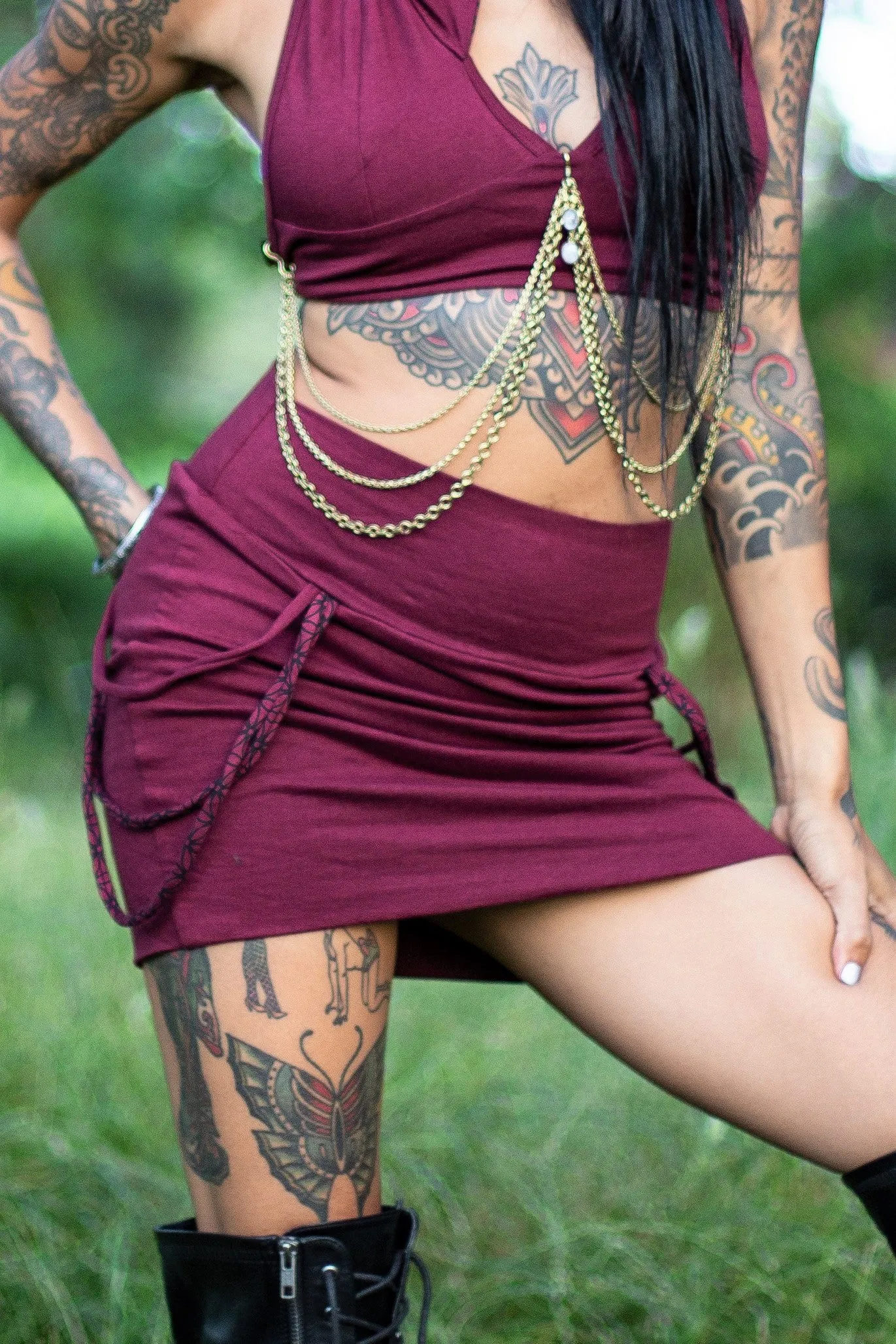 Tube Skirt - Olive Green