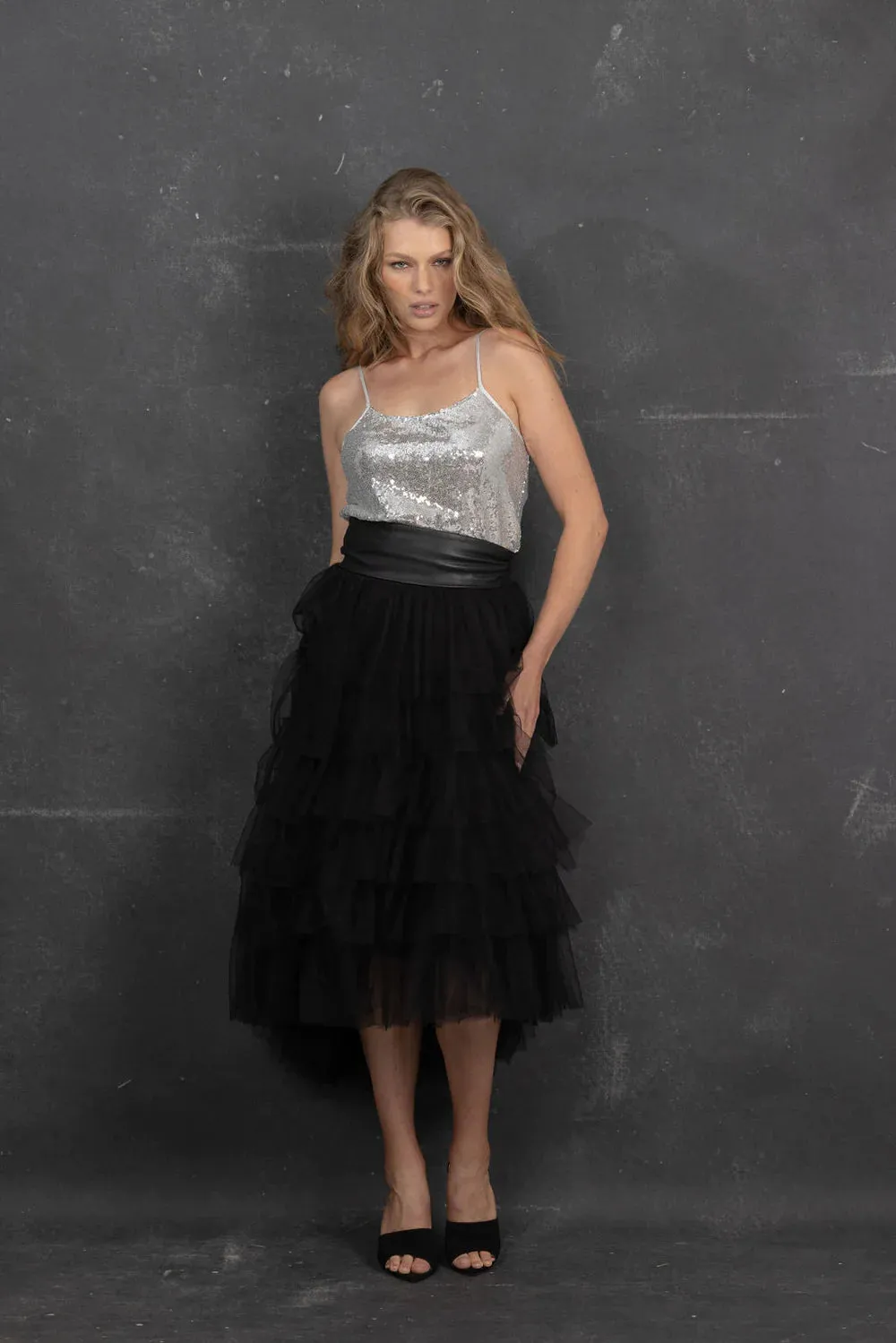 Twinkle Camisole in Silver
