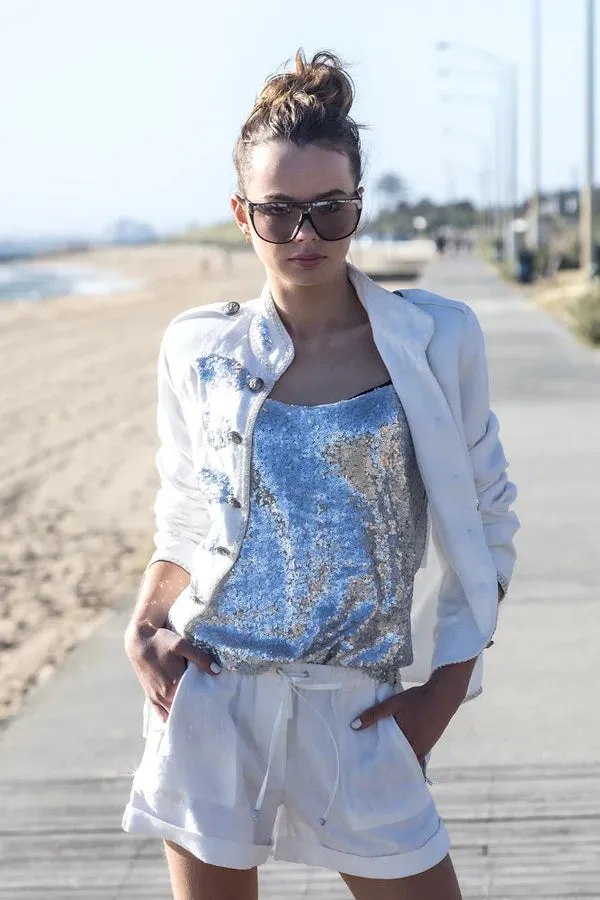 Twinkle Camisole in Silver