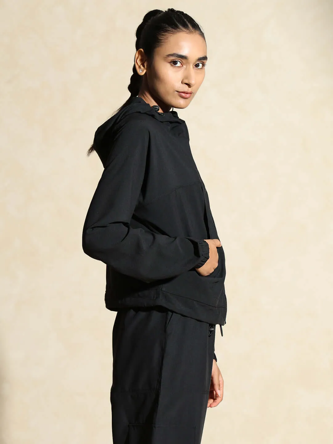 Utility Cargo Jacket Black