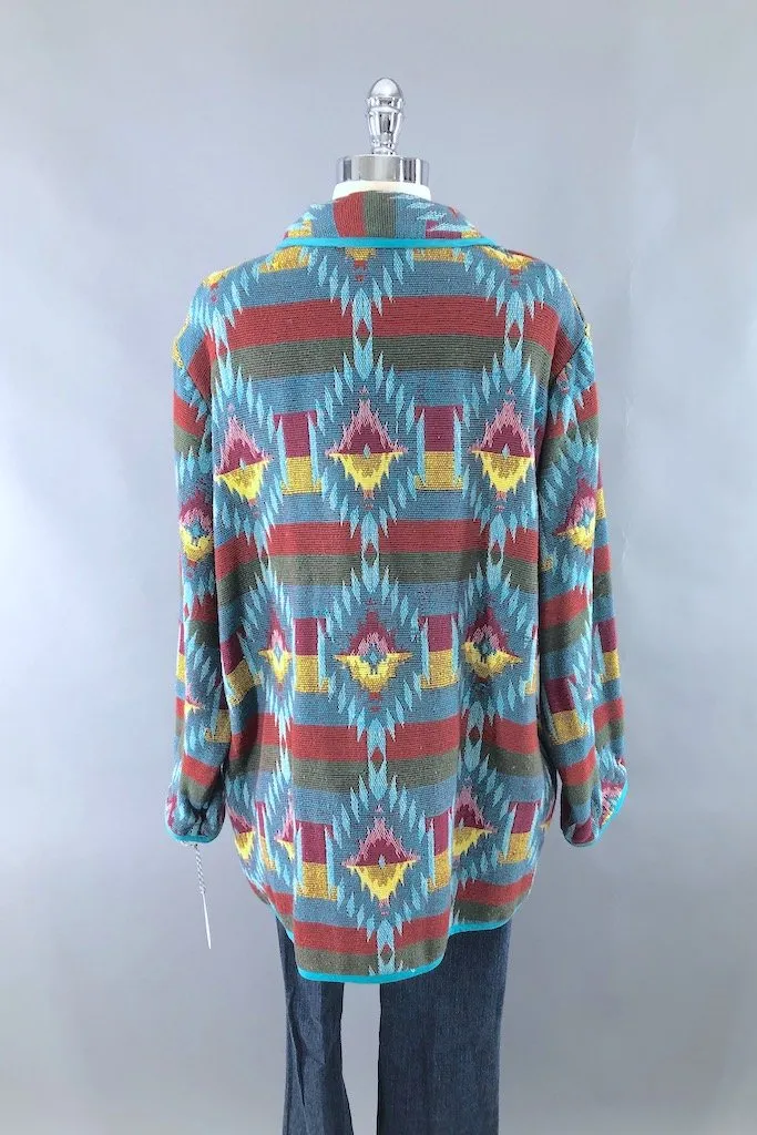 Vintage Turquoise Southwest Blazer