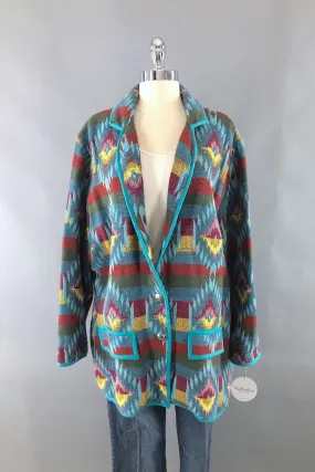 Vintage Turquoise Southwest Blazer