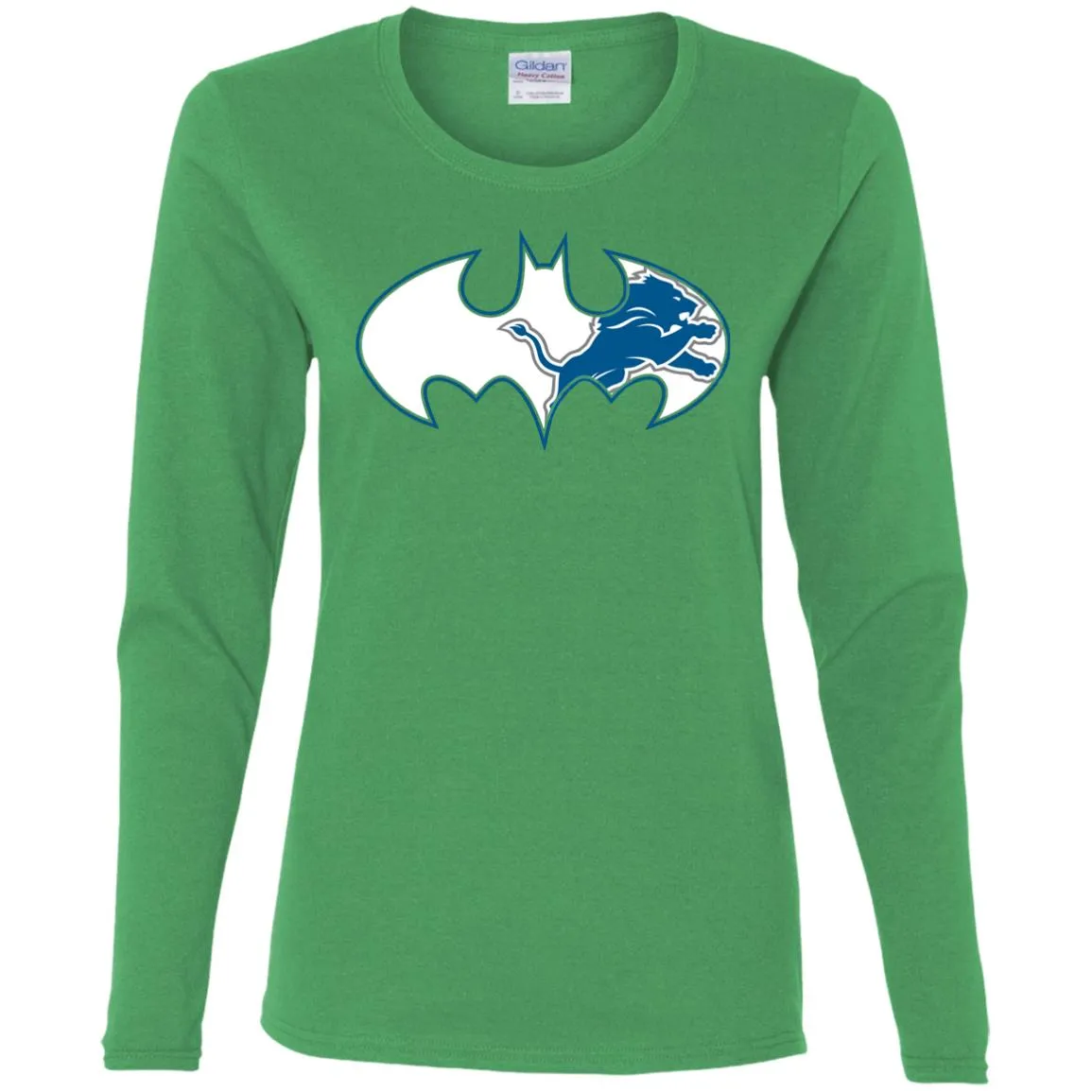 We Are The Detroit Lions Batman Nfl Mashup Women Long Sleeve Shirt