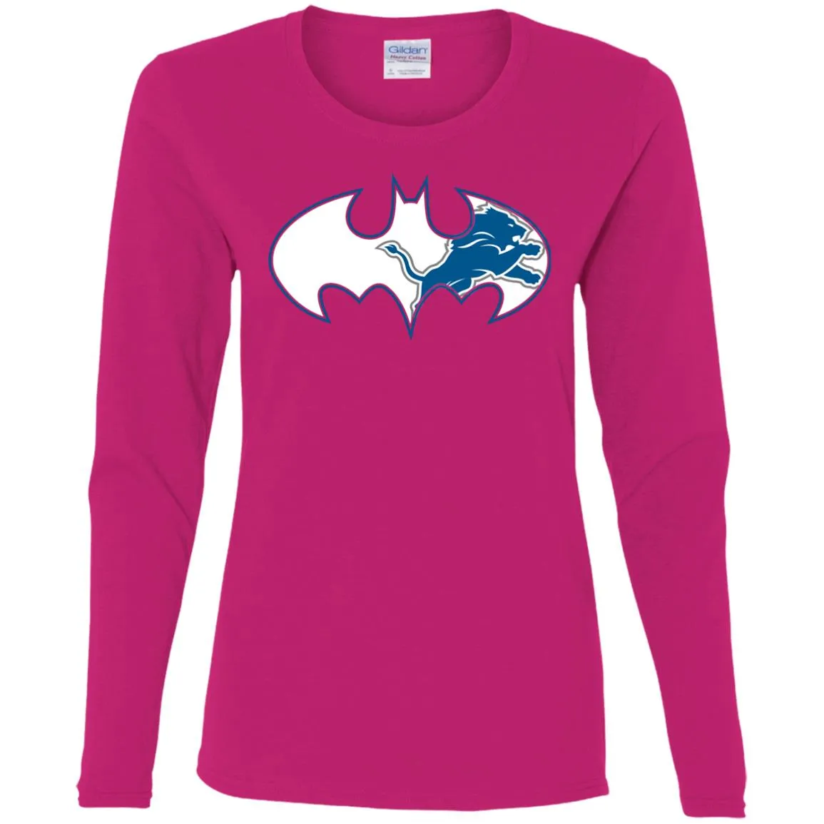 We Are The Detroit Lions Batman Nfl Mashup Women Long Sleeve Shirt