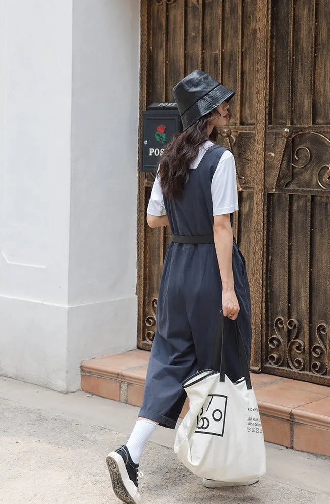 Wei Shang 2022 new women's Korean straight pants waist wide leg work jumpsuit
