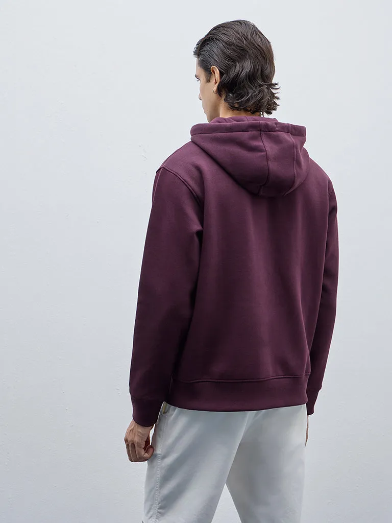 WES Casuals Violet Relaxed-Fit Sweatshirt