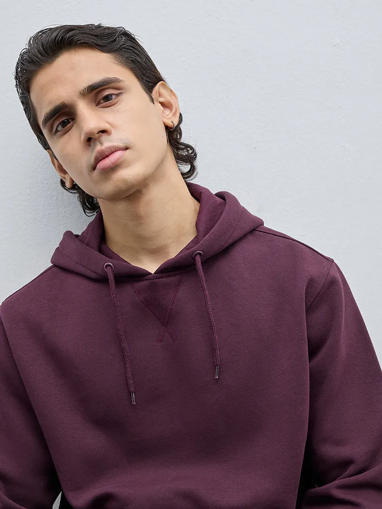 WES Casuals Violet Relaxed-Fit Sweatshirt