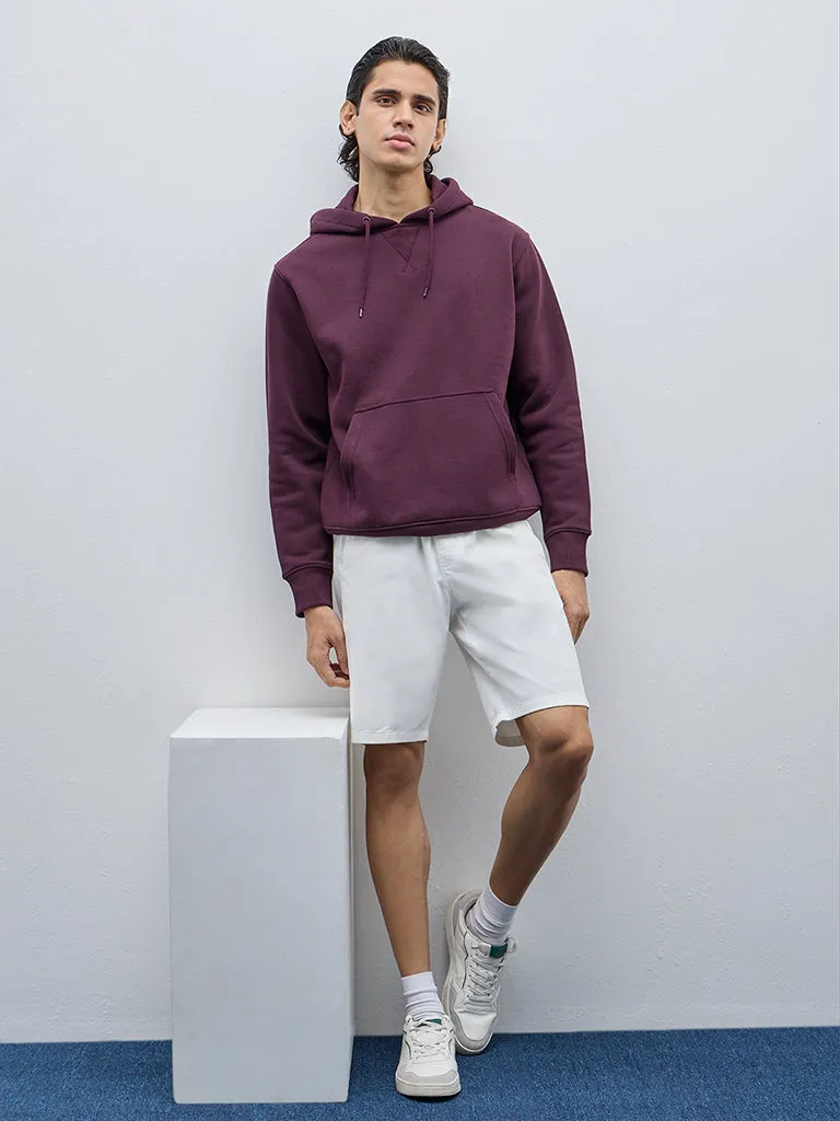WES Casuals Violet Relaxed-Fit Sweatshirt