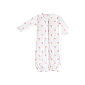 White Heart Balloon Converter Gown