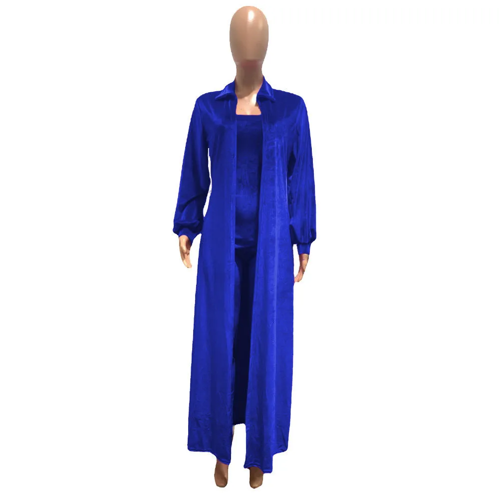 Wholesale women's velvet sexy tube top jumpsuit 2PCS(CL8525 )