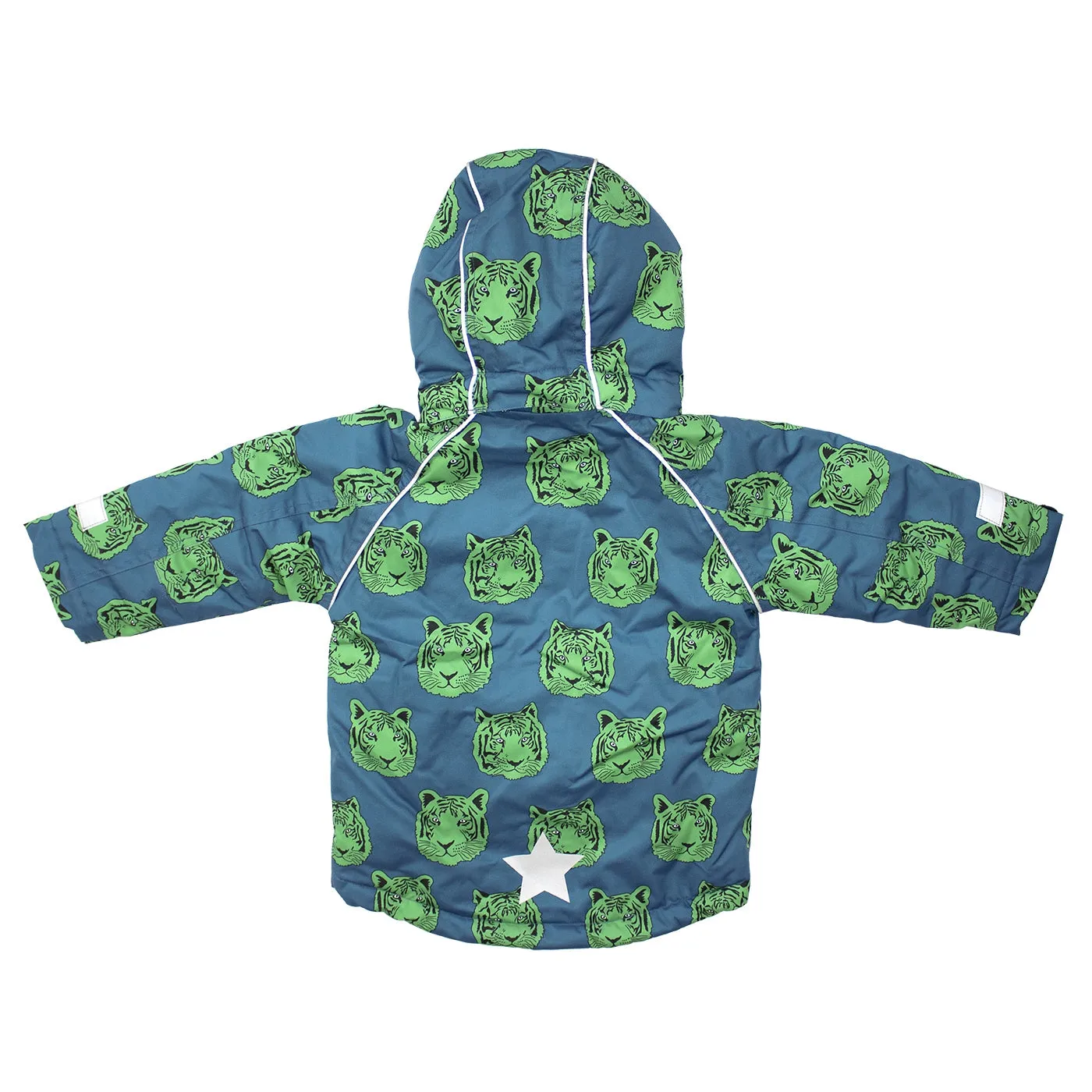 Winter Jacket: Tiger Dark Ocean