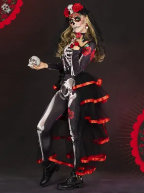 Women's Mommy And Me Day of The Dead Inspired Costume
