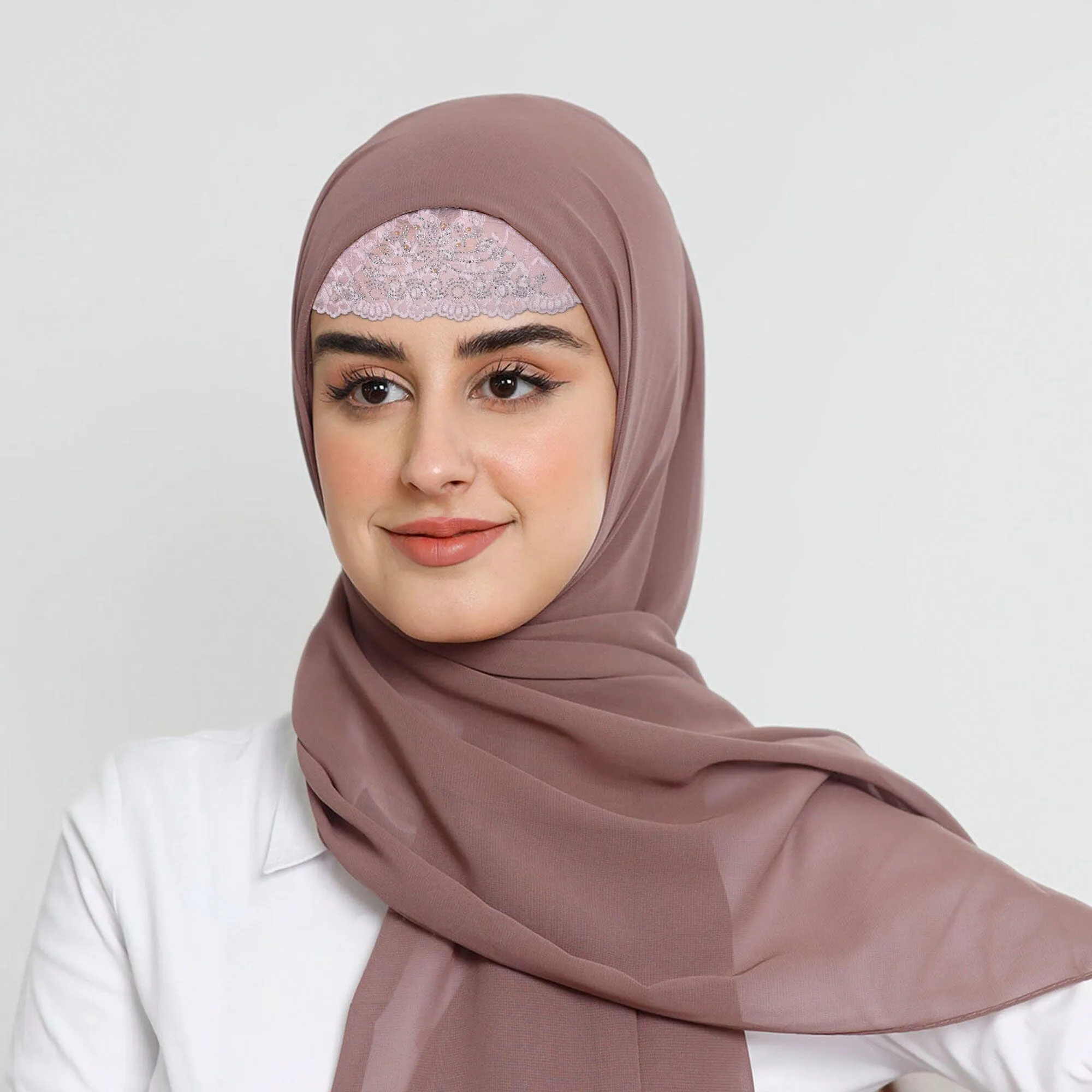 Women's Nessebar Fancy Net Design Under Scarf Hijab Cap
