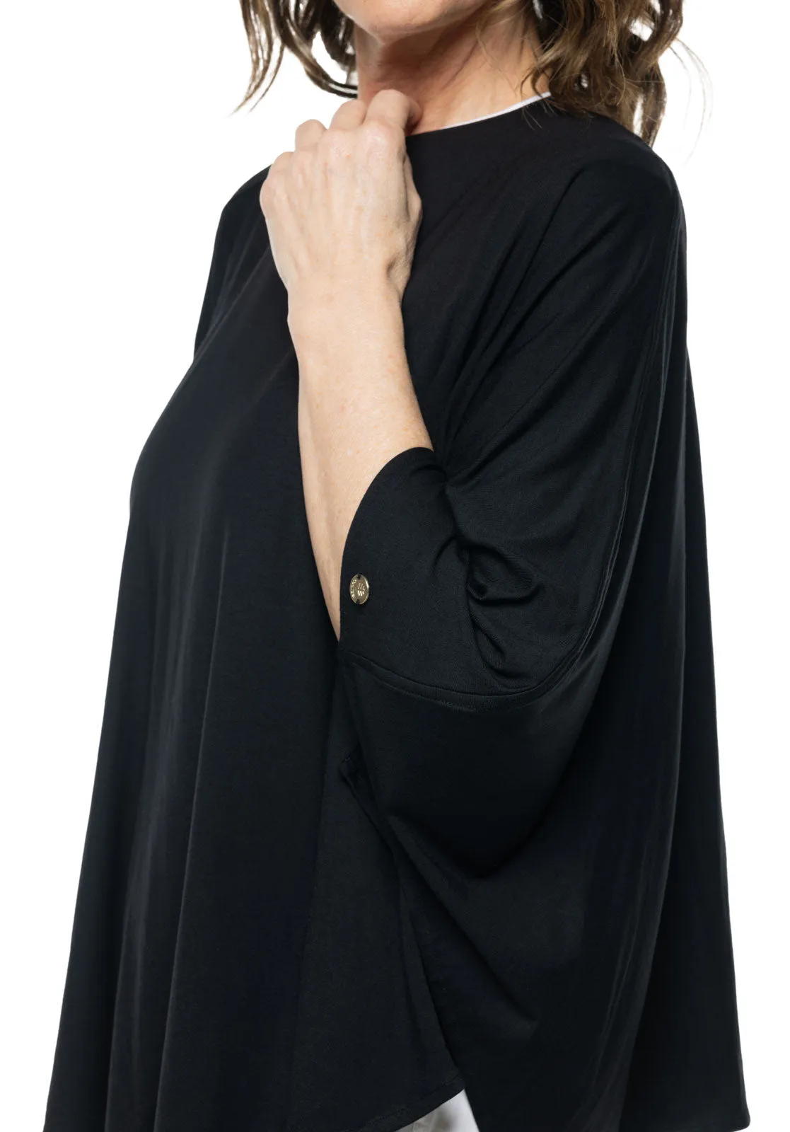 Women's Tama Poncho | Black