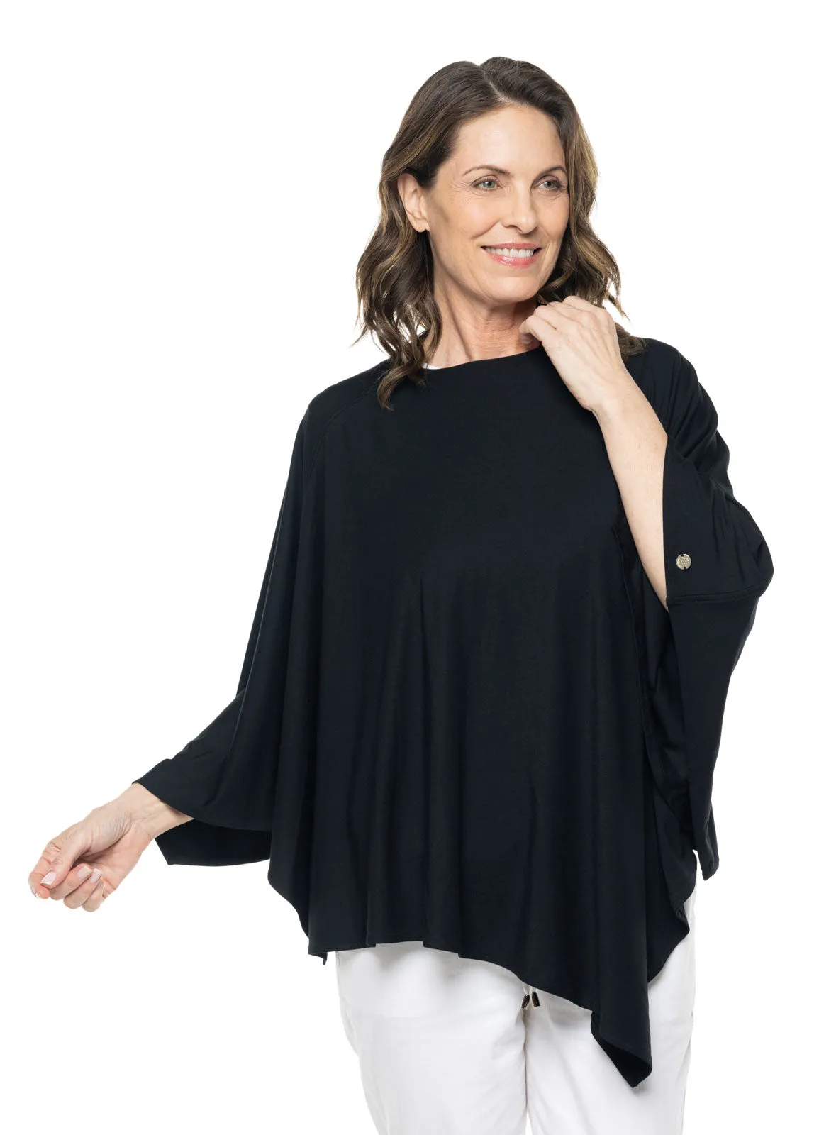 Women's Tama Poncho | Black