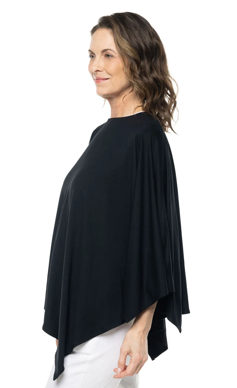 Women's Tama Poncho | Black