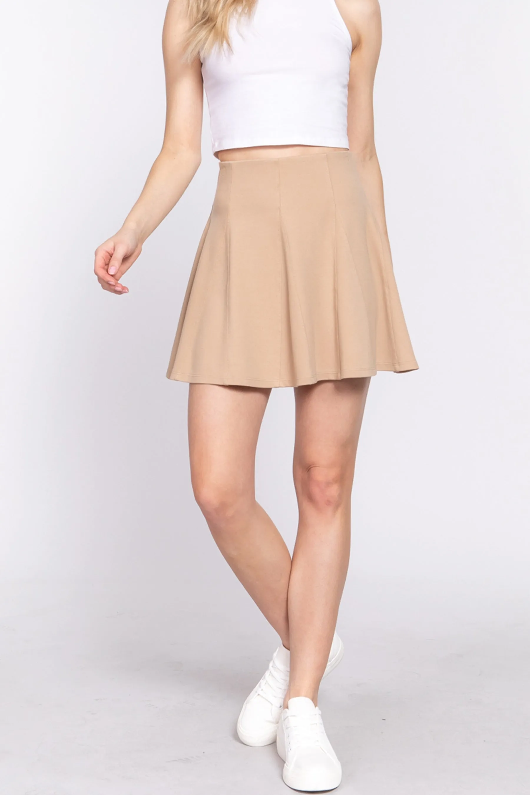 Women's Versatile Ponte Mini Skater Skirt