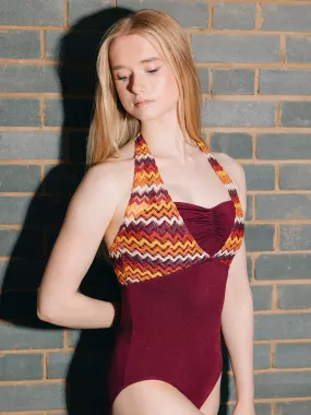 Woodstock Pinch Front Halter Leotard