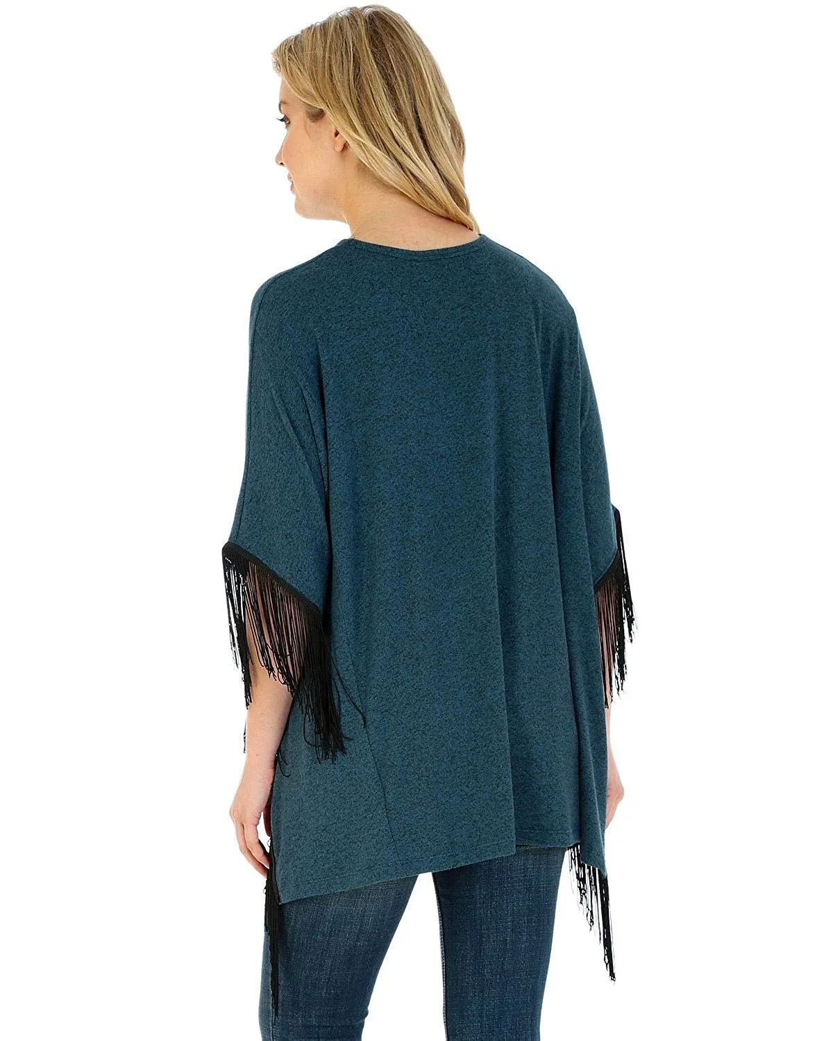 Wrangler Women's Fringe Poncho - Lwk419q
