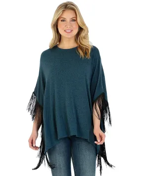 Wrangler Women's Fringe Poncho - Lwk419q