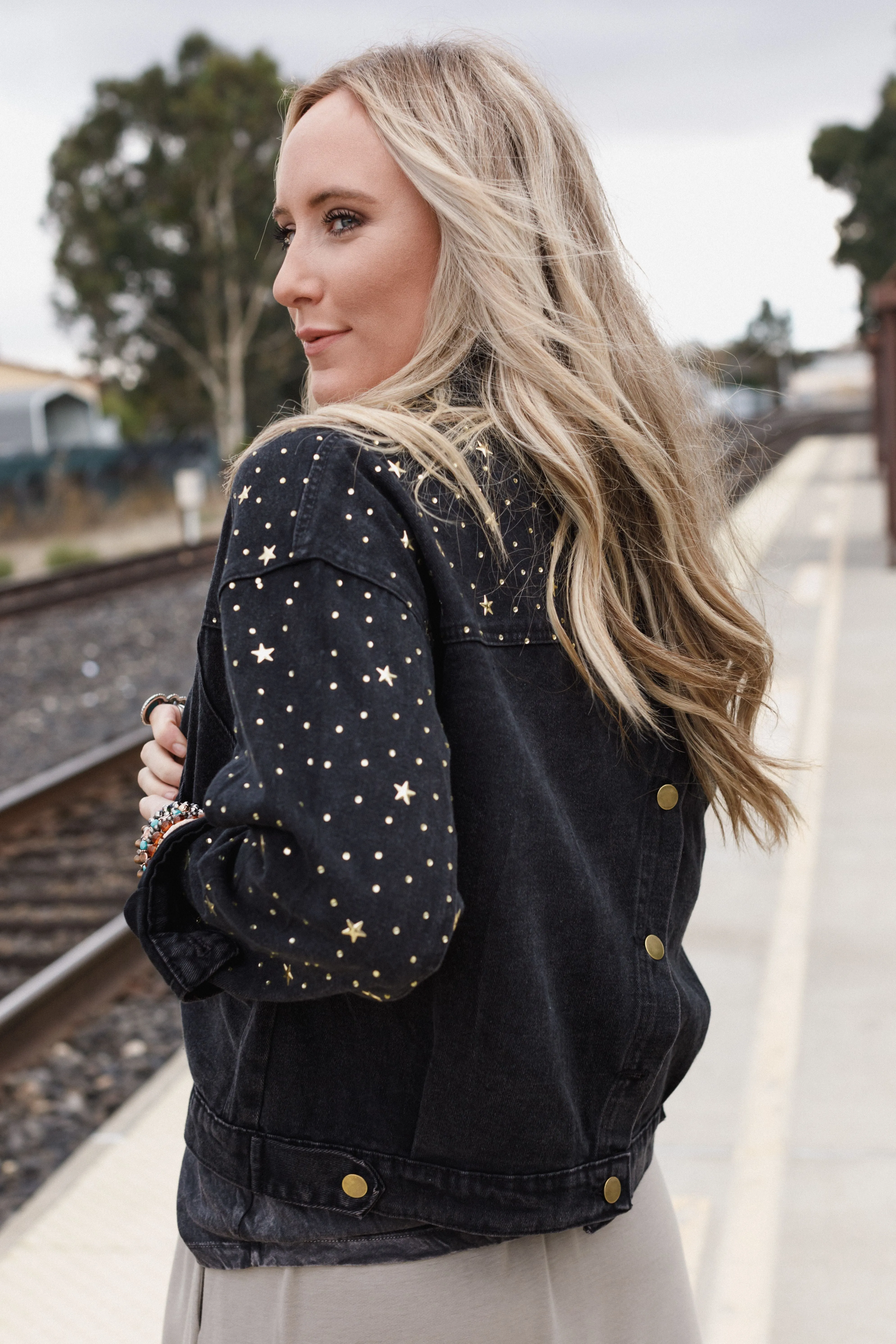 Written In The Stars Denim Jacket - Black