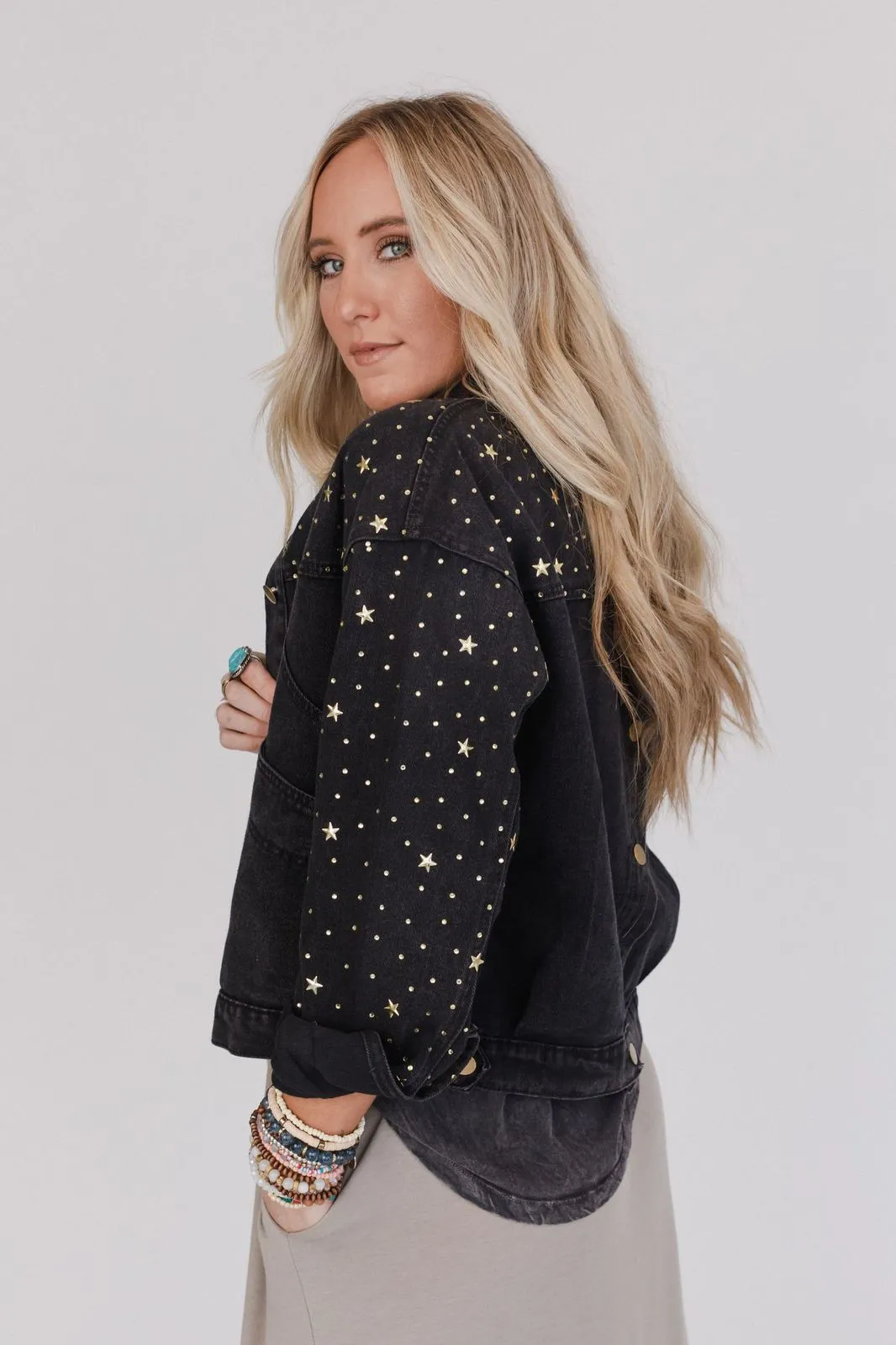 Written In The Stars Denim Jacket - Black