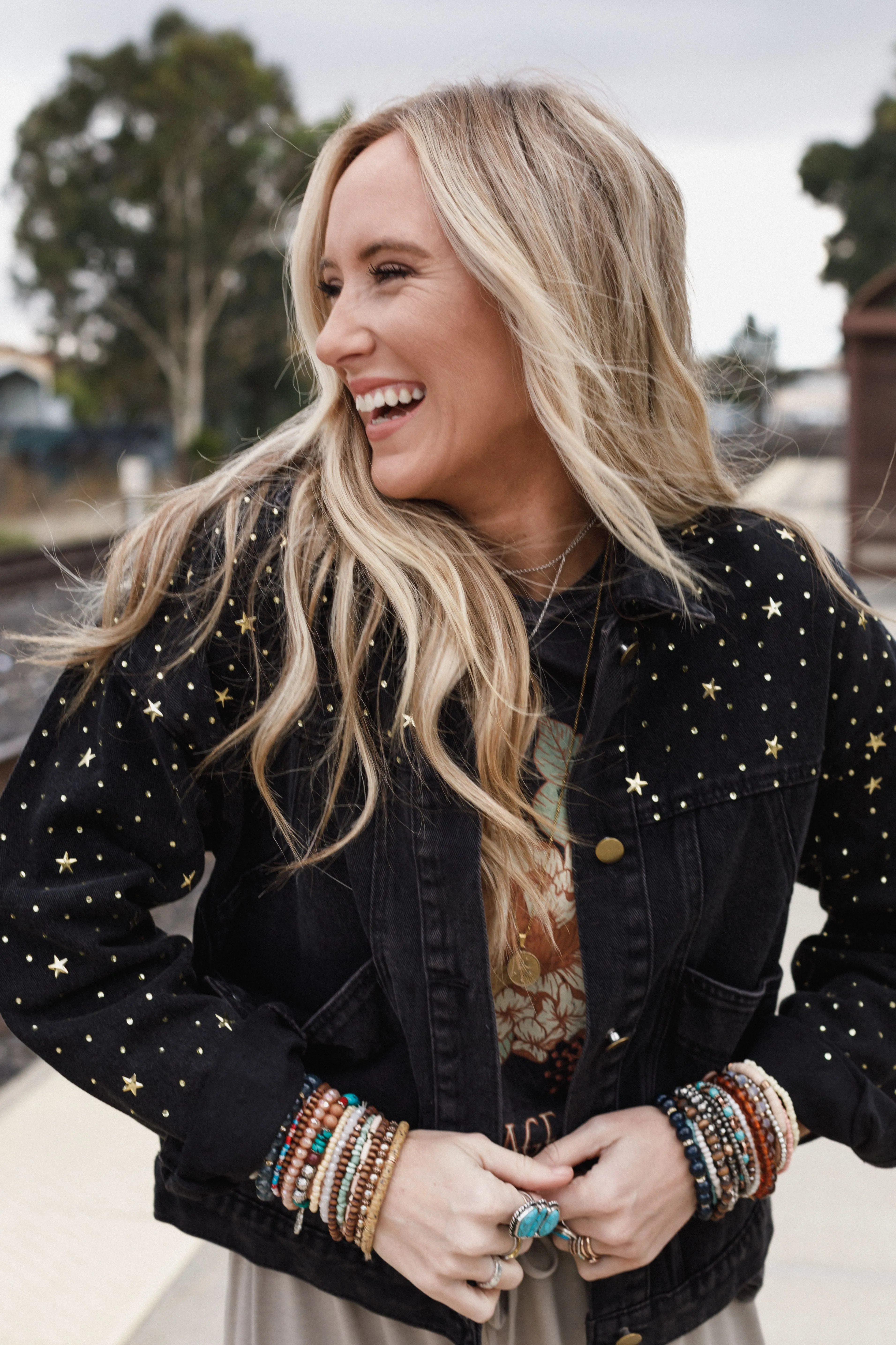 Written In The Stars Denim Jacket - Black